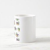 Tasse de café Carnaval Violet Vert & Or (Centre)