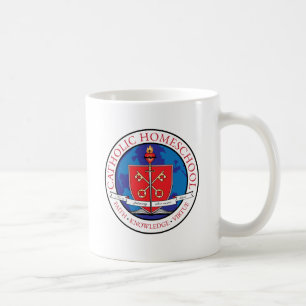 Tasse de café catholique de crête de Homeschool