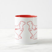 Tasse de café cavalière d'amour (Centre)