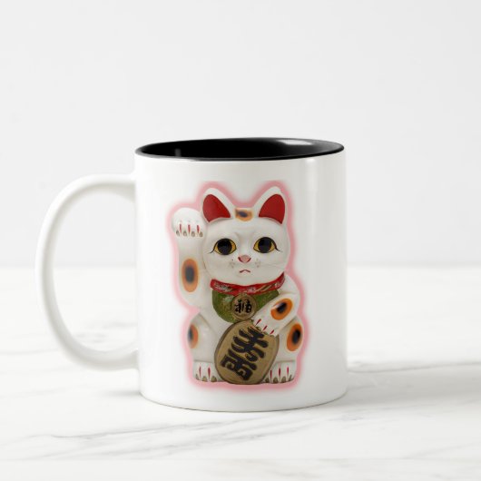 Tasse de café chanceuse de chat de fortune (Gauche)