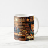 tasse de café chat de bibliothèque (Devant droit)