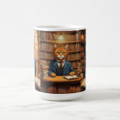 tasse de café chat de bibliothèque (Centre)