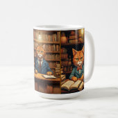 tasse de café chat de bibliothèque (Devant droit)