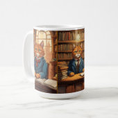 tasse de café chat de bibliothèque (Devant gauche)
