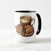 Tasse de café Chat Endormi (Devant droit)