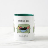 Tasse de café chat mode week-end cadeau de chat no (Centre)