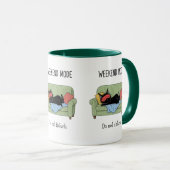 Tasse de café chat mode week-end cadeau de chat no (Devant droit)