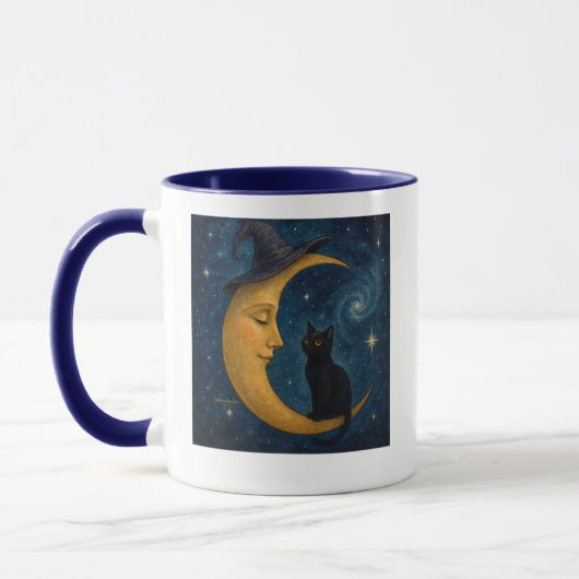 Tasse de café Chat sur la Lune (Gauche)