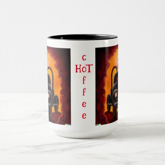 tasse de café chaud (Centre)