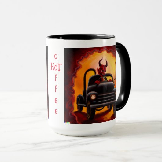 tasse de café chaud (Devant droit)