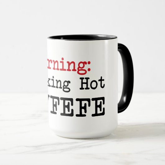 Tasse de café chaude de citation d'atout de (Devant droit)