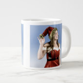 Tasse de café chaude "L'Aide de Père Noël" (Devant droit)