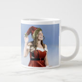 Tasse de café chaude "L'Aide de Père Noël" (Droite)
