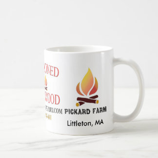 Tasse de café chevronnée de bois de chauffage