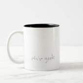 tasse de café chic d'arc-en-ciel de geek (Gauche)
