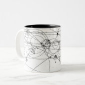 tasse de café chic de voies de particules de geek (Devant gauche)