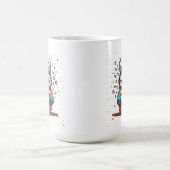 Tasse de café Chouette sage Cadeau (Centre)