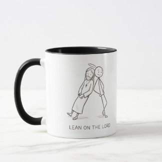 Tasse de café chrétienne avec personnage bâton Lea