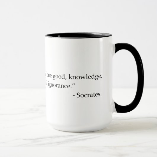 Tasse de café citable de philosophie de citation (Droite)