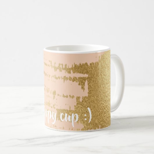 Tasse de café "Classic Gold/Pink Mommy's Sippy Cup (Devant droit)