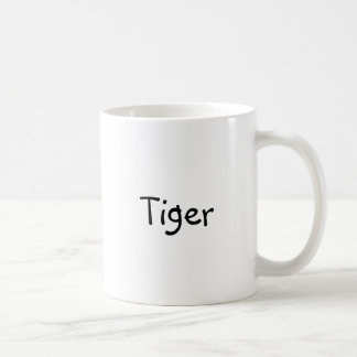 Tasse de café classique avec le "tigre "