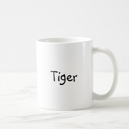 Tasse de café classique avec le "tigre " (Droite)