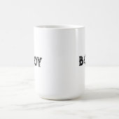 Tasse de café classique avec texte garçon et coule (Centre)