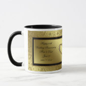 Tasse de café classique d'anniversaire de mariage (Gauche)