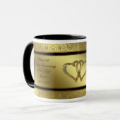 Tasse de café classique d'anniversaire de mariage (Devant gauche)