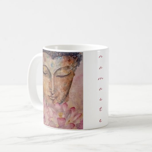 Tasse de café classique d'art d'aquarelle de (Devant gauche)