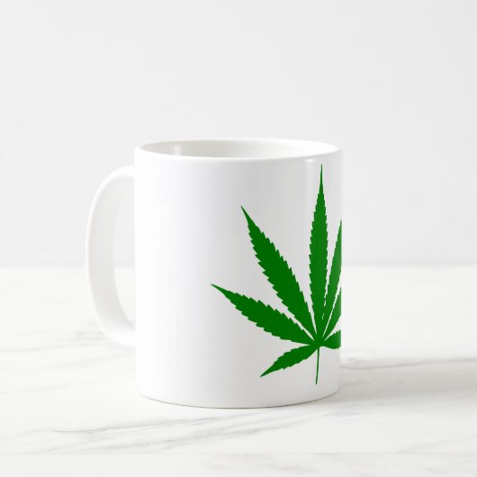Tasse de café classique de feuille de pot (Devant gauche)