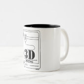 Tasse de café classique de l'imprimante 3D (Devant droit)