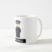 Tasse de café classique de policier (Devant droit)