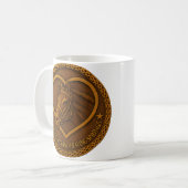 Tasse de café Cœurs de course et Sources de guéris (Devant gauche)