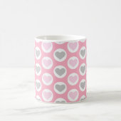 Tasse de café coeurs gris et rose Mug de la Saint- (Centre)
