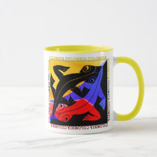 Tasse de café colombienne de lézard