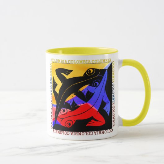 Tasse de café colombienne de lézard (Droite)