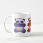 Tasse de café colorée de panda (Gauche)