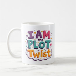 Tasse de café colorée Je suis le rebondissement de