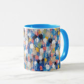 Tasse de café comportant l'art original de rue de (Devant droit)