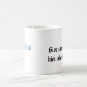 Tasse de café comportant le 31:6 "boisson forte " (Centre)