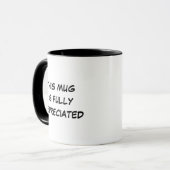 Tasse de café comptable drôle entièrement amortie (Devant gauche)