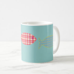 Tasse de café côtière Poisson sarcelle