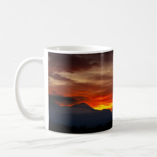 Tasse de café coucher de soleil (Gauche)