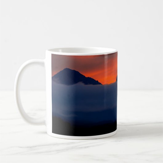Tasse de café coucher de soleil (Gauche)