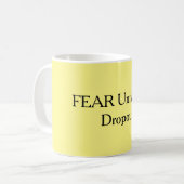 Tasse de café courageuse de citation (Devant gauche)