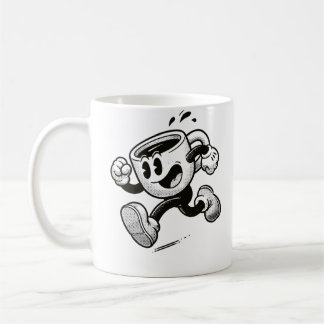 Tasse de café courant dessin animé vintage 1930 tu