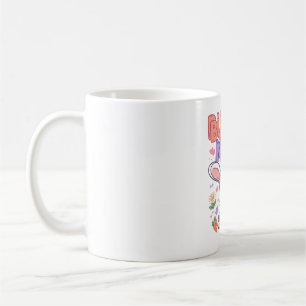 Tasse de café Couronne Florale Maman Lapin