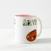 Tasse de café créative d'artiste (Devant droit)