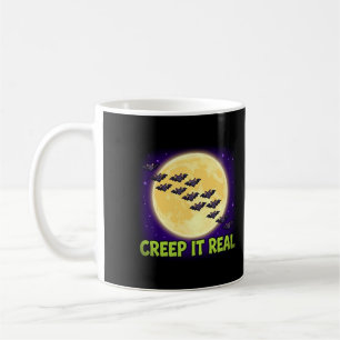 Tasse de café Creep It Real Chauves-souris Lune Ha